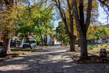 Bakhchysaray, Crimea - Eylül 2014: Han'ın Palace veya Hansaray Bahçesaray, Crimea olan. Tarihi ve kültürel rezerv