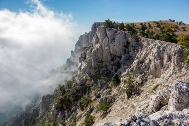 The south coast of Crimea. At the top of the Ai-Petri mountain, Crimea clipart