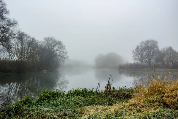 stock image Morning mist on the river