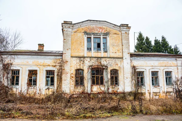 Övergivna Kudryavtsev Egendom Den Byn Panskoe 1800 Talet Maloyaroslavetsky District — Stockfoto