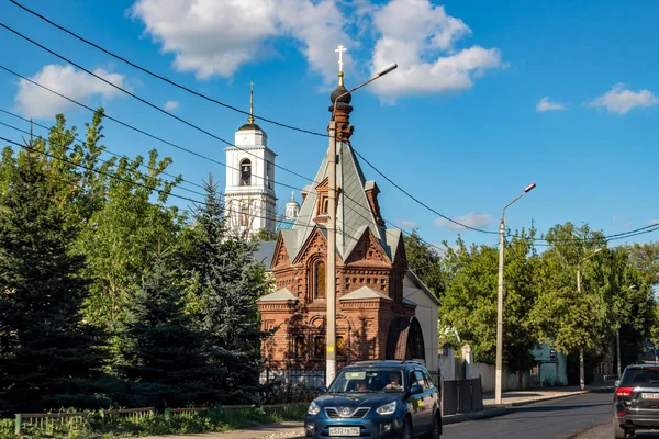 Serpuhov Rusya Ağustos 2017 Şapel Anne Tanrı Nın Tikhvinskaya Varginskiy — Stok fotoğraf