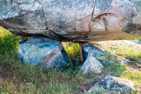 Monumento Natureza Megalith Horse Stone Vale Rio Krasivaya Mecha Vila — Fotografia de Stock