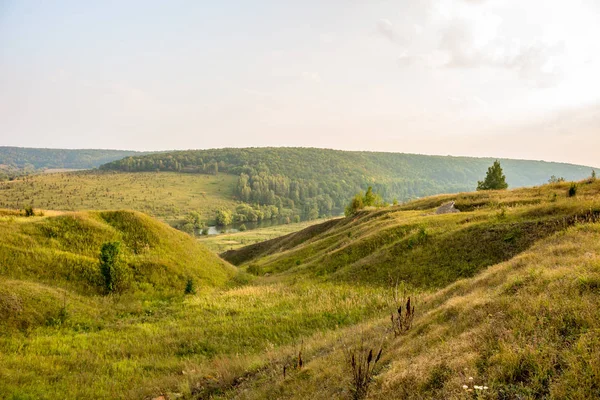 Valle Del Río Krasivaya Mecha Distrito Efremovskiy Región Tulskiy Rusia — Foto de Stock