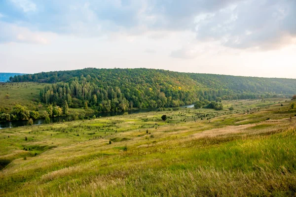 Valle Del Río Krasivaya Mecha Distrito Efremovskiy Región Tulskiy Rusia — Foto de Stock