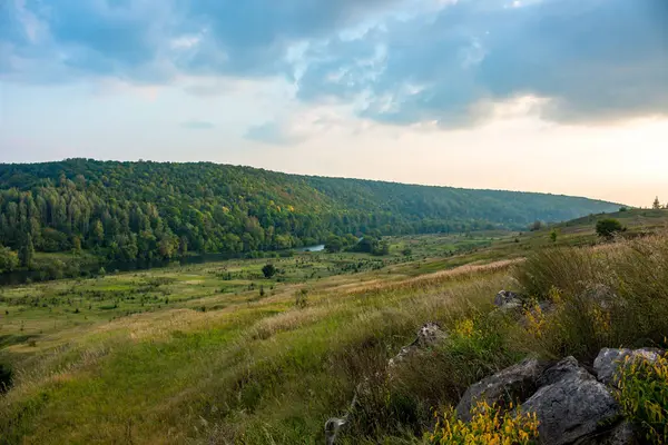 Valle Del Río Krasivaya Mecha Distrito Efremovskiy Región Tulskiy Rusia — Foto de Stock