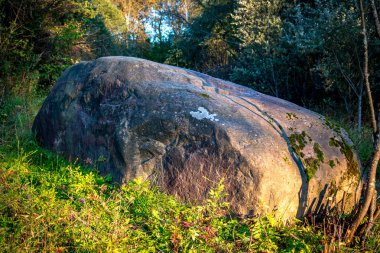 Büyük bir kaya Köyü, Malomakhovo, Borovskiy district, Rusya yakın