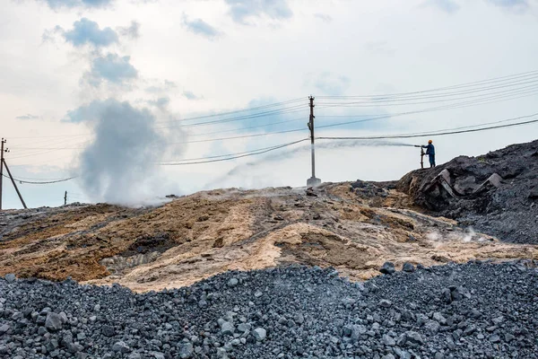 Blussen Van Hoogovenslakken Ijzergieterij Tula Rusland — Stockfoto