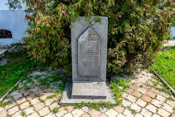 Maloyaroslavets Rússia Maio 2016 Placa Comemorativa General Francês Delzons Morto — Fotografia de Stock