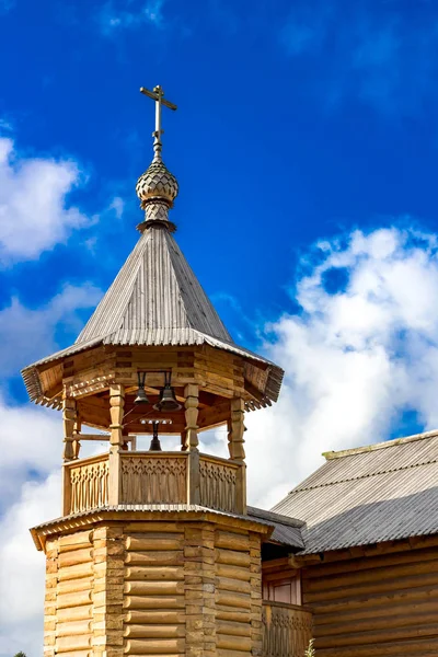 Деревянная Православная Церковь Обнинск Россия — стоковое фото