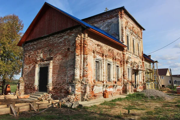 Kurilovo Rusya Ekim 2016 Duyuru Kilisede Kurilovo Köyü Kaluga Bölgesi — Stok fotoğraf