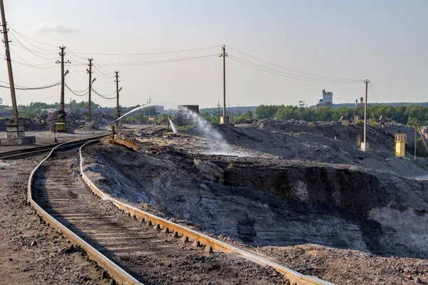 Quenching Blast Furnace Slag Iron Foundry Tula Russia — Stock Photo, Image