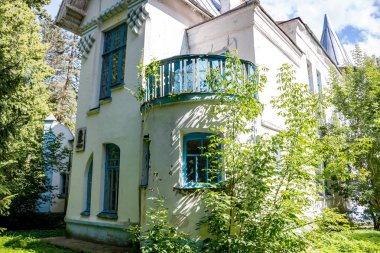 Vorobyovo, Rusya - Ağustos 2015: House Rus cerrah S.P. Fyodorov, manor Vorobyovo 1898 1904, Kaluzhskiy region, Rusya Federasyonu