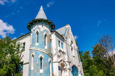 Vorobyovo, Rusya - Ağustos 2015: House Rus cerrah S.P. Fyodorov, manor Vorobyovo 1898 1904, Kaluzhskiy region, Rusya Federasyonu