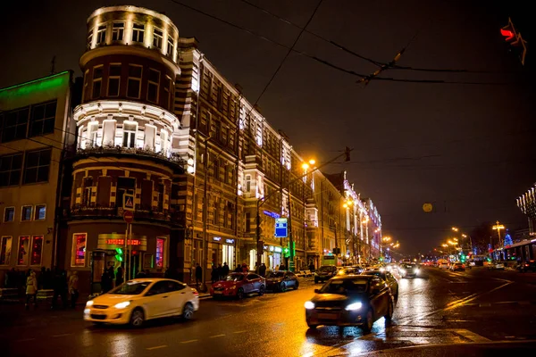 Moscow Rússia Janeiro 2016 Antiga Casa Apartamentos Bolshaya Dmitrovka Street — Fotografia de Stock