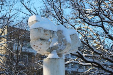 Park heykel bir Anka kuşu kuş türü bir sanatoryum