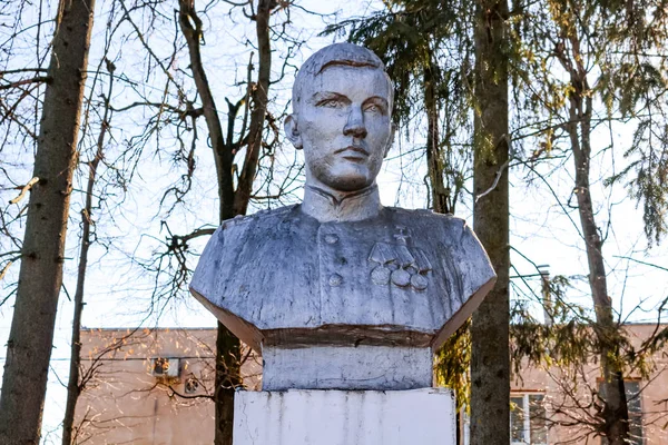 Detchino Rusland Maart 2016 Monument Voor Alpatov Held Van Grote — Stockfoto