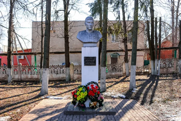 Detchino Ryssland Mars 2016 Monument Till Alpatov Hjälten Det Stora — Stockfoto