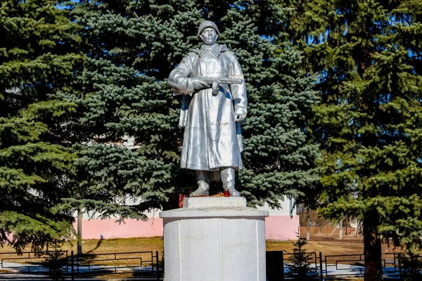 Detchino Russland März 2016 Denkmal Für Den Soldaten Des Großen — Stockfoto