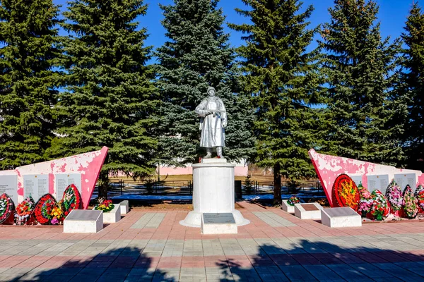 Detchino Russie Mars 2016 Monument Soldat Grande Guerre Patriotique 1941 — Photo