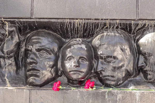 俄罗斯奥布宁斯克 2017年2月 法西斯集中营囚犯纪念碑 奥布宁斯克纪念广场 — 图库照片