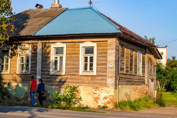 Borovsk Rusya Eylül 2017 Kent Sokakları Evleri Borovsk Tarihi Binalar — Stok fotoğraf