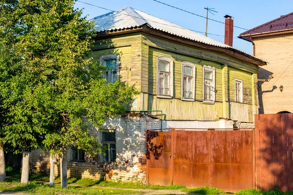 Borovsk Rusya Eylül 2017 Kent Sokakları Evleri Borovsk Tarihi Binalar — Stok fotoğraf