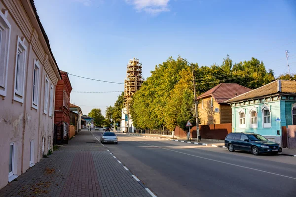 Borovsk Rusya Eylül 2017 Kent Sokakları Evleri Tarihi Binalar Borovsk — Stok fotoğraf