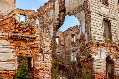 18. yüzyıl, yıkık bir manor dışarıda mahveder. Belkino, Rusya Federasyonu