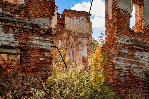 Руины Разрушенной Усадьбы Xviii Века Белкино Россия — стоковое фото