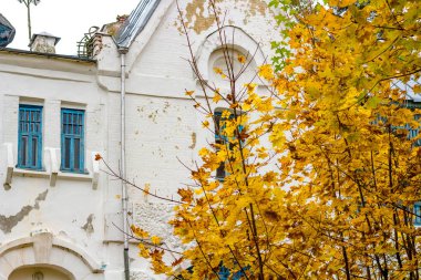 Vorobyovo, Rusya - Ağustos 2015: Rus cerrah S.P. Fyodorov, manor Vorobyovo 1898 1904 evi. Mimarlar - Lev Kekushev ve G. elde. Kaluzhskaya oblast bölgesi, Rusya Federasyonu