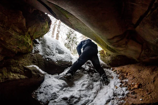 Kozelsk ソセンスキー ロシア連邦 2019 自然の洞窟の記念碑国立公園 ウグラ Kozelsk Kaluzhskiy 地域での Chertovo — ストック写真