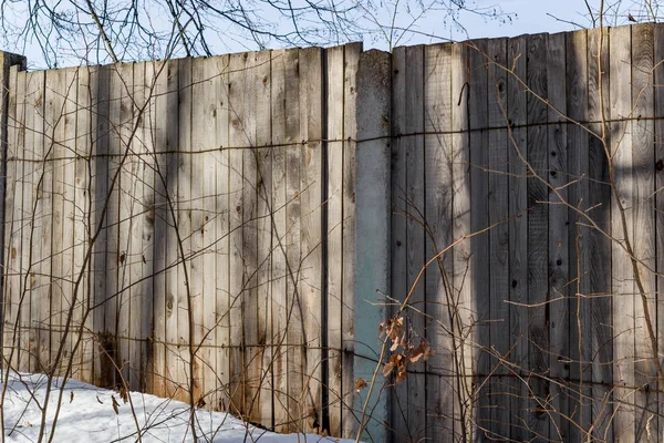 Starý Dřevěný Prkne Uzavřená Oblast — Stock fotografie