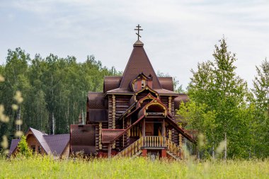 Rus Ortodoks Kilisesi'nin manastır hücresi. Kolodezi, Borovsky District, Kaluzhskiy Region, Rusya Federasyonu