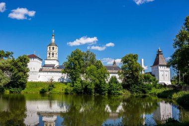 Borovsk Antik Pafnutevo-Borovsky Manastırı Görünümü, Rusya - Haziran 2019