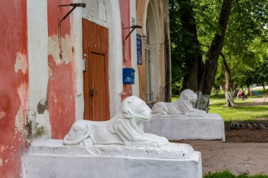 Avchurino, Rusya - Temmuz 2019: Kaluga yakınlarındaki Avchurino malikanesinde 19. Ferzikovsky ilçesi