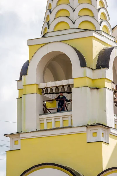 Kalužskij Rusko Červenec 2019 Ženský Ringer Zvoní Zvonici Ruském Pravoslavném — Stock fotografie