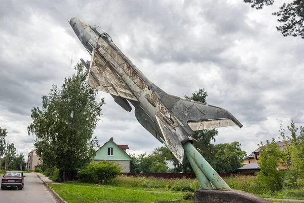 Grabtsevo Rusland Juli 2019 Vliegtuigen Monument Van Mig 21F Het — Stockfoto