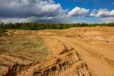 Kum ocağı, kum havuzu manzarası