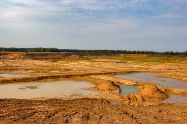 Kum havuzu geliştirme bölgesinin görünümü