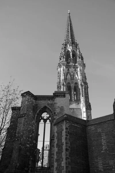 Catedral Santa Catalina Blanco Negro — Foto de Stock