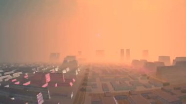 Yabancı gezegenin gölgesinde geliyor. Yavaş yavaş yaklaşan ve yükselen güneş tarafından aydınlatılmış karanlık gezegendir. Gökyüzü parlak yıldızlar ve bulutlar. Büyük Kanyon mavi parlak sis ile dolu. 