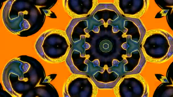 Beautiful Abstract Patterns Vibrant Colorful Abstraction Changing Turning Beautiful Flower — Stock Video