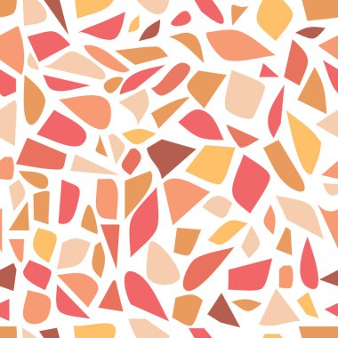 Çok renkli kesintisiz terrazzo desen arka plan.