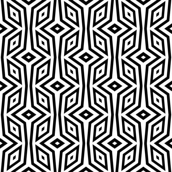 古典的な黒と白の幾何学的ベクトルパターンの背景. — ストックベクタ