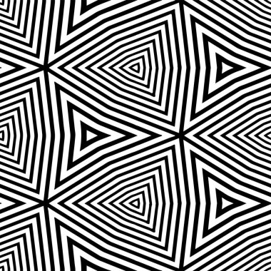 Klasik siyah ve beyaz olarak el çizimi geometrik vektör şablonu. 