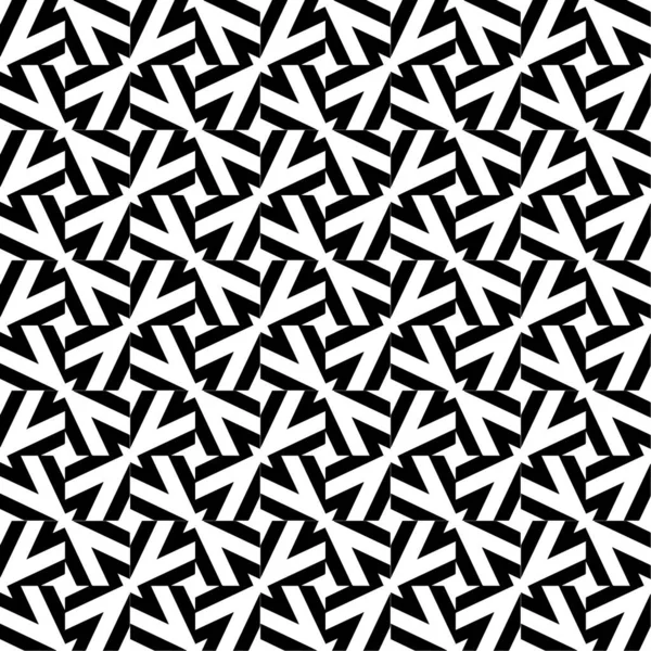 古典的な黒と白の幾何学的ベクトルパターンの背景 — ストックベクタ