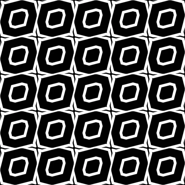 古典的な黒と白の幾何学的ベクトルパターンの背景 — ストックベクタ