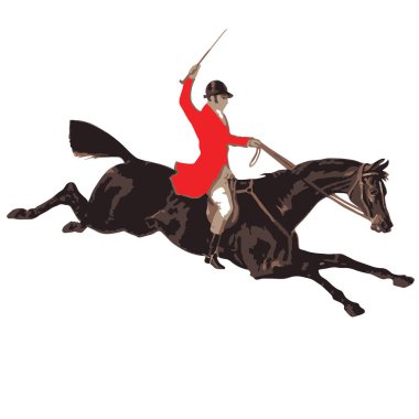 tilki avcısı ata biniyor