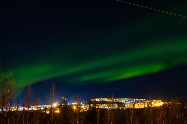 Aurora Boreal Norilsk Octubre 2018 — Foto de Stock