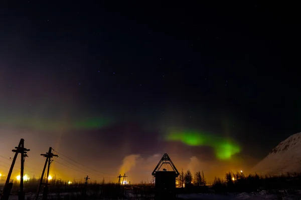 Aurora Boreale Costellazioni Norilsk Novembre 2018 — Foto Stock